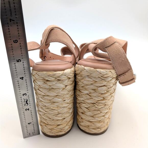 Marc Fisher LTD Nelly Women's Wedge Espadrilles Sandal Pale Blush Size US8.5M - Picture 4 of 8